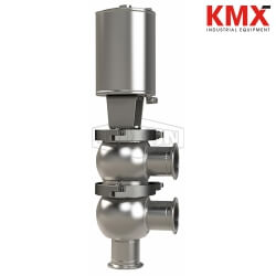 SSV Series Single Seat Valve, Divert F Body, Clamp, Double Acting Actuator (Air-To-Air) D04A15C3PE