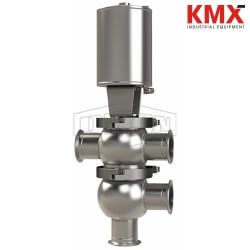 SSV Series Single Seat Valve, Divert TL Body, Clamp, Double Acting Actuator (Air-To-Air) D06A15C3PV