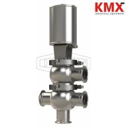 SSV Series Single Seat Valve, Divert LT Body, Clamp, Spring Return Actuator (Air-To-Raise) D07A20C1PE