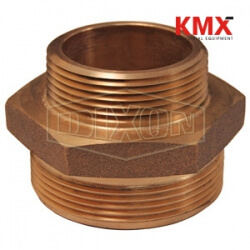 Domestic Double Male Hex Nipple Brass DMH1015F-D