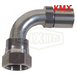 Nominal Smooth Bore PTFE Hose 90° FJIC Fitting FJS90-03-03