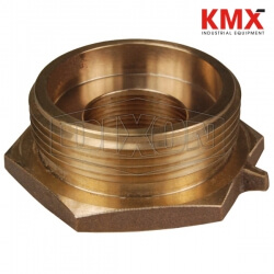 Domestic Female to Male Hex Nipple Brass FM15F25F-D