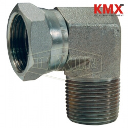 90° Male NPTF x Female NPSM Swivel Nut Elbow 1501-8-6