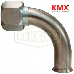 90° Elbow Female Weld End Metal Hose Fitting FMF1250-90