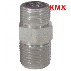 Male Flat Face x Male NPTF Connector FS2404-4-4