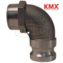 Cam & Groove 90° Type F Adapter x Male NPT Elbow 150F-90AL
