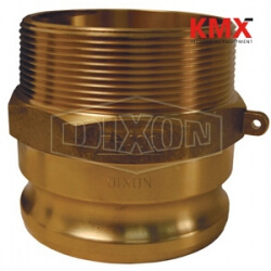 Global Cam & Groove Type F Adapter x Male NPT G125-F-BR