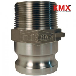Global Cam & Groove Type F Adapter x Male NPT G125-F-SS