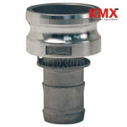 Global Cam & Groove Jump Size Type E Adapter x Hose Shank G3020-E-AL