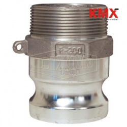 Global Cam & Groove Type F Adapter x Male NPT G400-F-AL