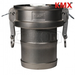Global Cam & Groove Type C Coupler x Hose Shank G600-C-SS