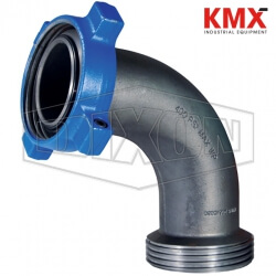 One-Piece Female x Male Hammer Union 90° Elbow Adapter HUMF20640090
