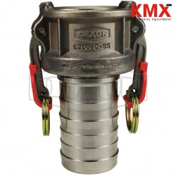 Vent-Lock™ Safety Cam & Groove Type C Coupler x Hose Shank L150-C-SS