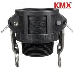 Polypropylene Cam & Groove Type B Coupler x Male NPT PPB200