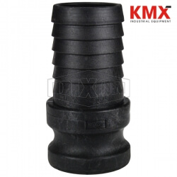 Polypropylene Cam & Groove Type E Adapter x Hose Shank PPE75