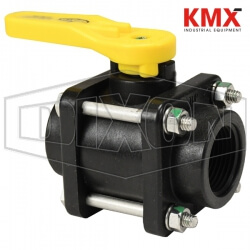 Polypropylene 8-Bolt Ball Valve PVFP400
