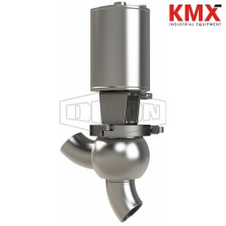 SSV Series Single Seat Valve, Shut-Off Y Body, Weld, Double Acting Actuator (Air-To-Air) S03A10B3EE