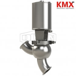 SSV Series Single Seat Valve, Shut-Off Y Body, Clamp, Double Acting Actuator (Air-To-Air) S03A20C3PE