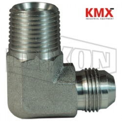 90° Male JIC 37° Flare x Male NPTF Elbow SS2501-12-12