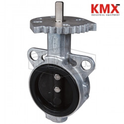 One Piece Aluminum Butterfly Valve with Iron Disc 2-400-1500