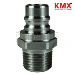 DQC V-Series Snap-Tite H/IH Interchange Unvalved Male Plug V6M6-SS-E
