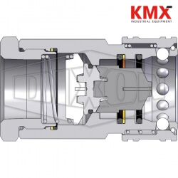 DQC H-Series ISO-B High Volume Female Coupler 12HF12-SS