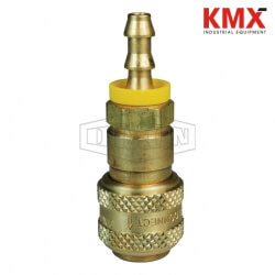 D-Series Pneumatic Automatic Push-Loc Hose Barb Coupler 2DB3-B