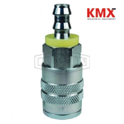 F-Series Pneumatic Manual Push-Loc Hose Barb Coupler 3FB2