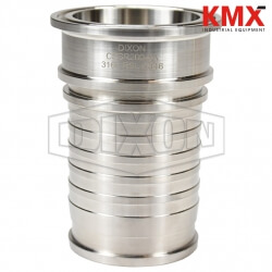 Dixon Sanitary Style Crimp Stem Clamp End x Hose Shank CSSR300-3A
