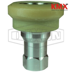 DQC H-Series ISO-B Food Grade Nylon Flanged Female Threaded Coupler D-4HF4-SS-FNS