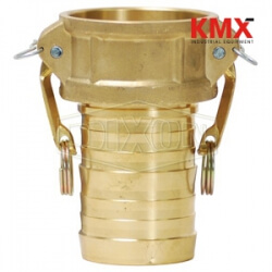 Global Crimp Style Cam & Groove Type C coupler x hose shank G200-C-BRCR