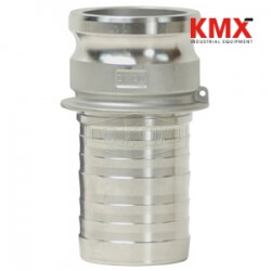 Global Crimp Style Cam & Groove Type E adapter x hose shank G600-E-ALCR