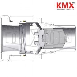 DQC H-Series ISO-B High Volume Female Plug H12BF12-S