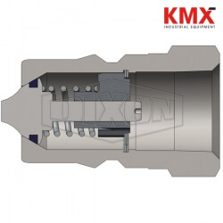 DQC H-Series ISO-B Female Plug H8BF8-B