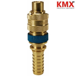 Dix-Lock® N-Series Interchange Male End x Hose Barb Safety-Lock Plug N4S6-B-LS