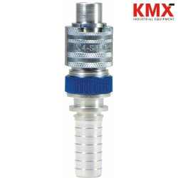 Dix-Lock® N-Series Interchange Male End x Hose Barb Safety-Lock Plug N4S6-LS