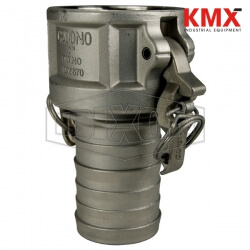 Boss-Lock Cam & Groove Notched Type C Coupler x Hose Shank RC150BLNO