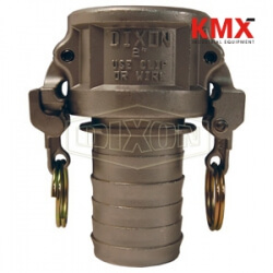 EZ Boss-Lock Cam & Groove Type C Coupler x Hose Shank with Notched Shank RC200EZNO
