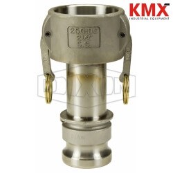 Dixon® Cam & Groove Jump Size Coupler x Adapter (Type DA) 2520-DA-SS