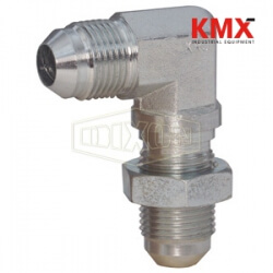 JIC 37° Flare 90° Bulkhead Elbow with Lock Nut 2701LN-6