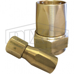 Hydrasearch® Reusable 3-piece 37° Brass Fitting AN-48A-10