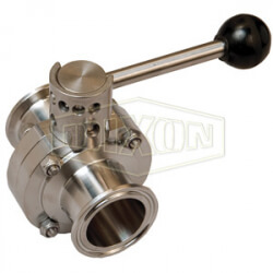 B5107-Series Butterfly Valve with Pull Handle Clamp End B5107S600CC-A