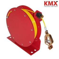 DELMACO Static Discharge Grounding Reel, 50' coated cable FG1555