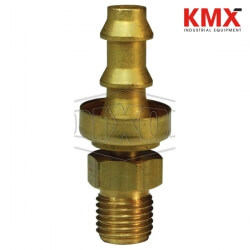 Male SAE Inverted Flare Swivel x Push-on Hose Barb 2900406CBC