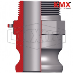 Dixon® Cam & Groove Type F Adapter x Male NPT 300-F-SS