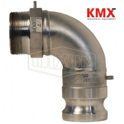 Cam & Groove 90° Type F Adapter x Male NPT Elbow 300F-90SS
