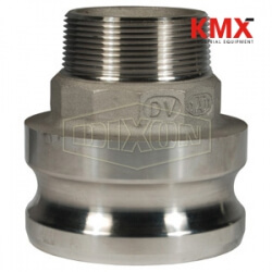 Cam & Groove Reducing Type F Adapter x Male NPT 3020-F-SS