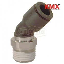 Legris Nylon/Nickel-Plated Brass Push-In 45° Male Elbow 31135614