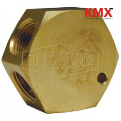Flat Hex Air Manifold, 1/4
