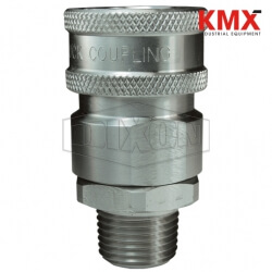 DQC V-Series Snap-Tite H/IH Interchange Unvalved Male Coupler 10VM10-SS-E